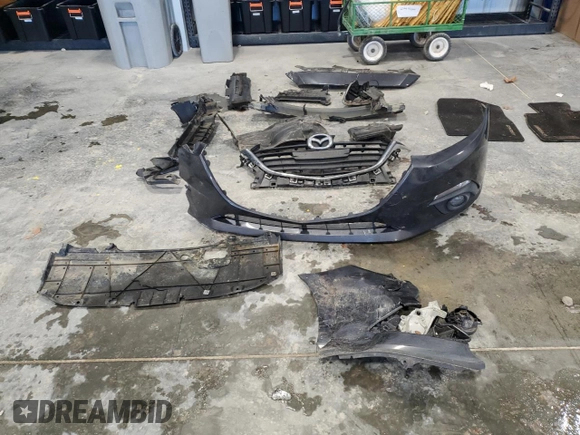 2015 Mazda 3 i Grand Touring with VIN 3MZBM1W70FM232088, listed as a Copart auction lot 87324124 with 93,766 mi miles and Salvage Title. Bid and sale history available at DreamBid. Image 14.