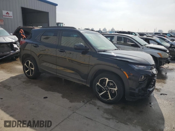 2022 Chevrolet TrailBlazer RS with VIN KL79MTSL2NB113817, listed as a Copart auction lot 50630965 with 39,588 mi miles and Salvage Title. Bid and sale history available at carsss.com. Image 4.
