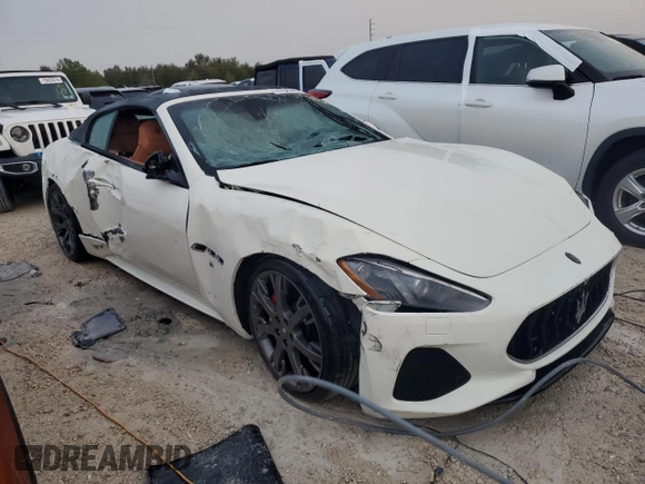 2018 Maserati GranTurismo Sport with VIN ZAM45VMA0J0309094, listed as a Copart auction lot 74764344 with Not provided miles and Salvage title. Bid and sale history available at DreamBid. Image 4.