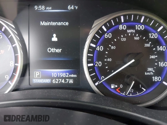 2015 Infiniti Q50 with VIN JN1BV7AP7FM357534, listed as a IAAI auction lot 41440900 with 101,982 mi miles. Bid and sale history available at carsss.com. Image 15.