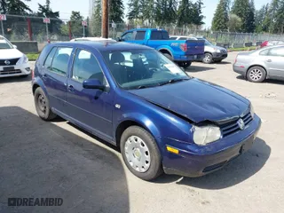 2003 Volkswagen Golf GL with VIN 9BWFK61J334061151, listed as a IAAI auction lot 41963428 with 148,052 mi miles. Bid and sale history available at carsss.com. Image 1.