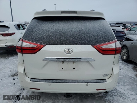 2016 Toyota Sienna Ltd with VIN 5TDDK3DC7GS132956, listed as a Copart auction lot 89190975 with 0 mi miles and Salvage Title. Bid and sale history available at carsss.com. Image 6.