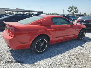 2007 Ford Mustang GT Deluxe with VIN 1ZVFT82HX75248804, listed as a Copart auction lot 52957275 with Not Provided miles and Salvage Title. Bid and sale history available at carsss.com. Image 3.