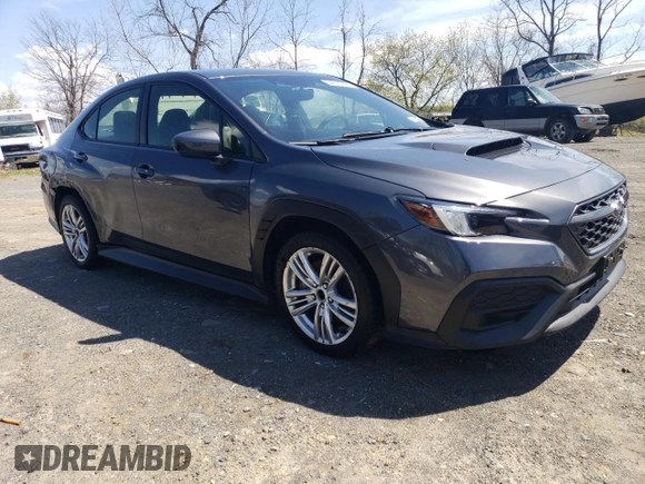 2024 Subaru WRX with VIN JF1VBAB66R9808388, listed as a Copart auction lot 54313795 with 9,666 mi miles and Salvage title. Bid and sale history available at DreamBid. Image 4.