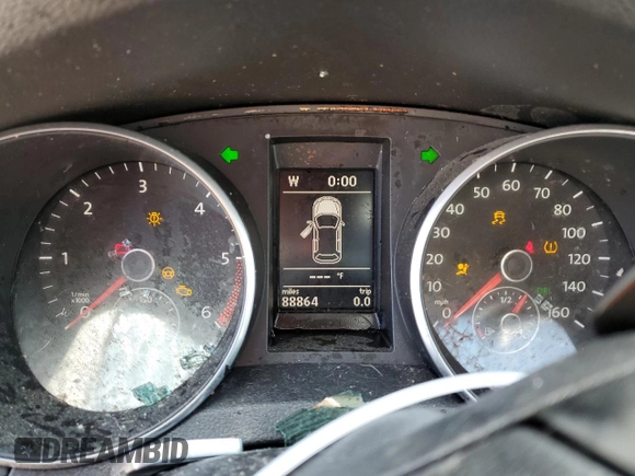 2011 Volkswagen Golf TDI z VIN WVWDM7AJ6BW175892, wystawiony jako Copart lot #47650205 z przebiegiem 88 864 mil mil oraz Szkoda całkowita • Salvage title. Historia ofert i sprzedaży dostępna na DreamBid. Obrazek 9.