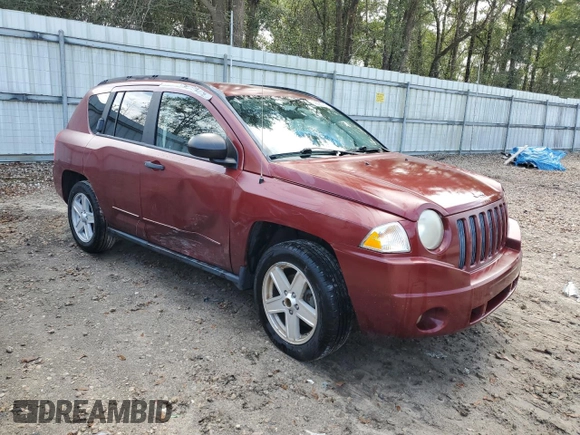 2008 Jeep Compass Sport with VIN 1J8FT470X8D712043, listed as a Copart auction lot 45382735 with 62,588 mi miles and Salvage Title. Bid and sale history available at carsss.com. Image 4.