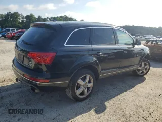 2014 Audi Q7 Premium Plus with VIN WA1LGAFE2ED016261, listed as a Copart auction lot 61094905 with 187,357 mi miles and Clean title. Bid and sale history available at DreamBid. Image 3.