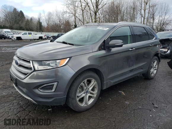 2015 Ford Edge Titanium with VIN 2FMTK4K99FBB56678, listed as a Copart auction lot 86186824 with 117,862 mi miles and Salvage Title. Bid and sale history available at carsss.com. Image 1.