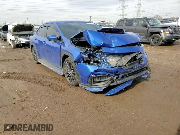 2023 Subaru WRX Premium with VIN JF1VBAF60P9814999, listed as a Copart auction lot 46886105 with 22,414 mi miles and Salvage title. Bid and sale history available at DreamBid. Image 11.