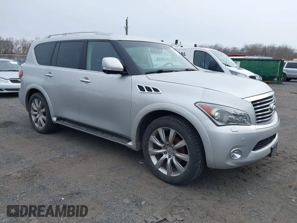 2013 Infiniti QX56 with VIN JN8AZ2NE4D9060217, listed as a IAAI auction lot 41622879 with 212,000 mi miles and . Bid and sale history available at DreamBid. Image 1.