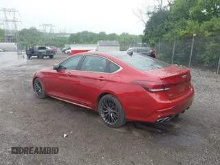 2020 Genesis G80 Sport z VIN KMTFN4JB4LU331052, wystawiony jako IAAI lot #42354239 z przebiegiem 9814 mil mil oraz . Historia ofert i sprzedaży dostępna na DreamBid. Obrazek 3.