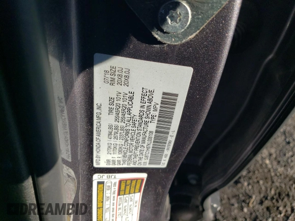 2019 Acura RDX w/A-Spec Pkg with VIN 5J8TC1H67KL006108, listed as a Copart auction lot 86778664 with Not provided miles and Salvage title. Bid and sale history available at DreamBid. Image 15.