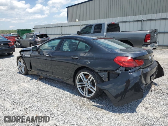 2016 BMW 6 Series 640i with VIN WBA6D0C56GD927512, listed as a Copart auction lot 57964824 with 0 mi miles and Salvage Title. Bid and sale history available at carsss.com. Image 2.