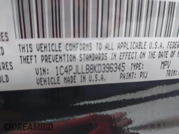 2019 Jeep Cherokee Latitude Plus z VIN 1C4PJLLB8KD396345, wystawiony jako IAAI lot #41201994 z przebiegiem 63 947 mil mil oraz . Historia ofert i sprzedaży dostępna na DreamBid. Obrazek 9.