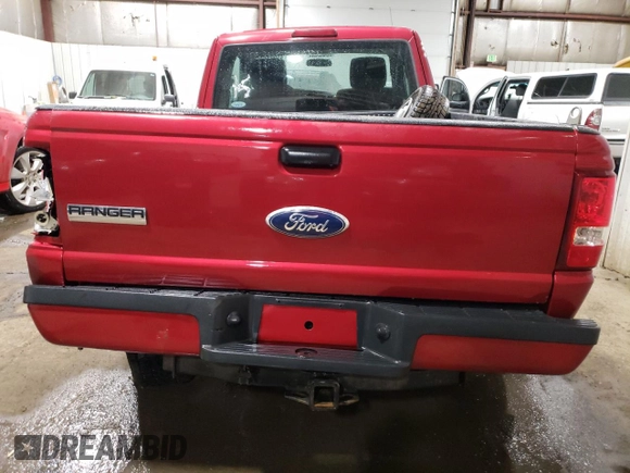 2010 Ford Ranger XLT with VIN 1FTLR4FE4APA74768, listed as a Copart auction lot 53001175 with 105,193 mi miles and Salvage Title. Bid and sale history available at carsss.com. Image 6.