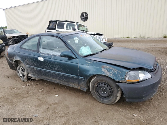 1997 Honda Civic EX with VIN 1HGEJ8246VL040351, listed as a Copart auction lot 69326494 with 279,254 mi miles and Salvage Title. Bid and sale history available at carsss.com. Image 4.