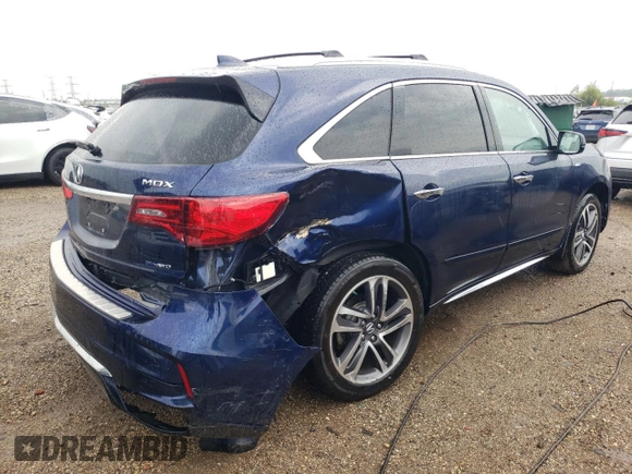 2019 Acura MDX Sport Hybrid w/Advance Pkg with VIN 5J8YD7H72KL000117, listed as a Copart auction lot 68556373 with 62,368 mi miles. Bid and sale history available at carsss.com. Image 3.