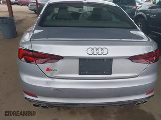 2019 Audi S5 Coupe Premium Plus with VIN WAUP4AF50KA016933, listed as a IAAI auction lot 41755604 with 50,219 mi miles. Bid and sale history available at carsss.com. Image 18.