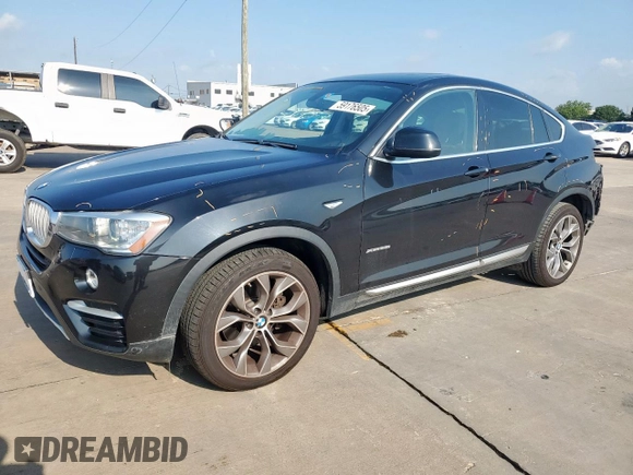 2015 BMW X4 xDrive28i with VIN 5UXXW3C52F0M87621, listed as a Copart auction lot 59176505 with 163,727 mi miles and Salvage title. Bid and sale history available at DreamBid. Image 1.