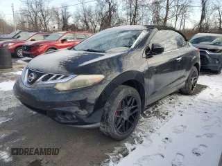 2011 Nissan Murano CrossCabriolet with VIN JN8AZ1FY1BW001319, listed as a Copart auction lot 86695234 with 72,165 mi miles and Salvage Title. Bid and sale history available at carsss.com. Image 1.