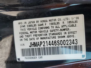 2006 Honda S2000 с VIN JHMAP21446S002343, выставлен на аукционе Copart как лот 43215785 с пробегом 87 106 миль миль и На запчасти • Non repairable. История ставок и продаж доступна на DreamBid. Изображение 13.