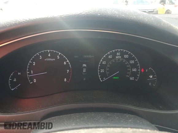 2012 Hyundai Genesis 5.0L R-Spec with VIN KMHGC4DH4CU193453, listed as a Copart auction lot 72356624 with 150,835 mi miles and Salvage Title. Bid and sale history available at carsss.com. Image 9.