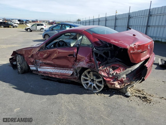 2007 Mercedes-Benz SLK-Class 3.5L with VIN WDBWK56F47F138157, listed as a Copart auction lot 44278645 with 84,704 mi miles and Salvage Title. Bid and sale history available at carsss.com. Image 2.