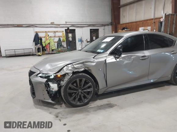 2022 Lexus IS 350 F Sport with VIN JTHGZ1E21N5026846, listed as a IAAI auction lot 42103720 with 49,500 mi miles and . Bid and sale history available at DreamBid. Image 6.