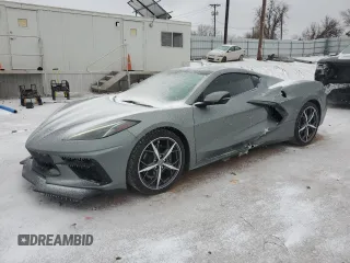 2022 Chevrolet Corvette 1LT with VIN 1G1YA2D49N5100786, listed as a Copart auction lot 44849345 with 10,615 mi miles and Salvage Title. Bid and sale history available at carsss.com. Image 1.