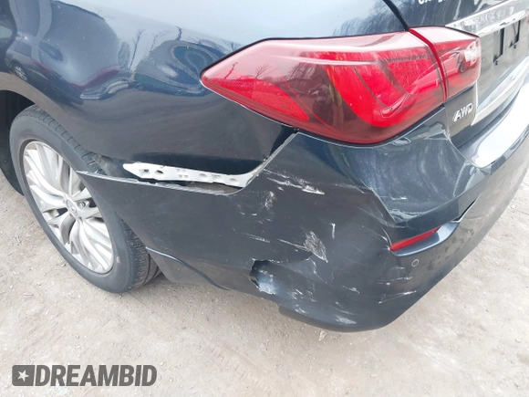 2015 Infiniti Q70 with VIN JN1BY1PRXFM832185, listed as a IAAI auction lot 41801058 with 101,503 mi miles and . Bid and sale history available at DreamBid. Image 6.