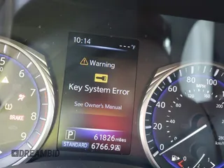 2018 Infiniti Q60 Luxe with VIN JN1EV7EK3JM343134, listed as a IAAI auction lot 41795601 with 61,826 mi miles and . Bid and sale history available at carsss.com. Image 15.