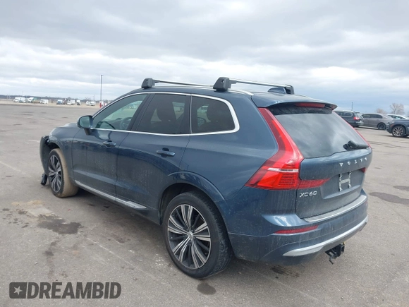 2022 Volvo XC60 Inscription with VIN YV4L12RL9N1086152, listed as a IAAI auction lot 41691323 with 35,055 mi miles and . Bid and sale history available at DreamBid. Image 3.