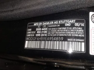 2014 Mercedes-Benz C 250 Sport with VIN WDDGF4HB9EA954859, listed as a IAAI auction lot 42027885 with 64,223 mi miles and . Bid and sale history available at carsss.com. Image 9.