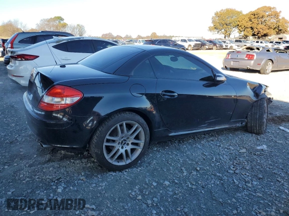 2008 Mercedes-Benz SLK-Class 3.0L with VIN WDBWK54F28F177236, listed as a Copart auction lot 83046644 with 43,355 mi miles and Salvage Title. Bid and sale history available at carsss.com. Image 3.