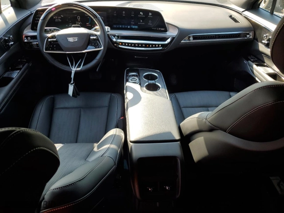 2023 Cadillac LYRIQ RWD Luxury with VIN 1GYKPMRK2PZ002736, listed as a Copart auction lot 49959504 with 8,471 mi miles and Salvage Title. Bid and sale history available at carsss.com. Image 8.