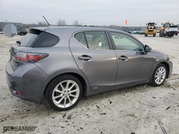 2012 Lexus CT 200h with VIN JTHKD5BH4C2114149, listed as a Copart auction lot 48964375 with 170,874 mi miles and Salvage Title. Bid and sale history available at carsss.com. Image 3.