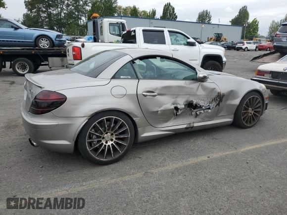 2006 Mercedes-Benz SLK-Class 5.5L AMG with VIN WDBWK73F86F101112, listed as a Copart auction lot 67330604 with 78,640 mi miles and Salvage Title. Bid and sale history available at carsss.com. Image 3.