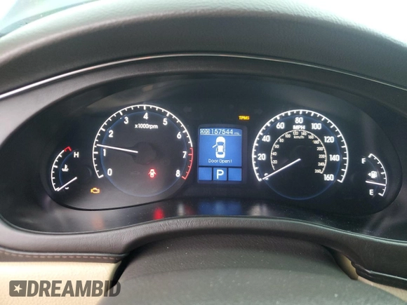 2011 Hyundai Genesis with VIN KMHGC4DF9BU140454, listed as a Copart auction lot 49288325 with 157,544 mi miles and Salvage Title. Bid and sale history available at DreamBid. Image 9.