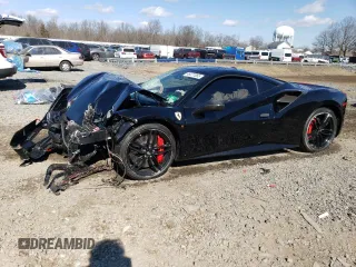 2018 Ferrari 488 z VIN ZFF79ALA6J0231860, wystawiony jako Copart lot #46477065 z przebiegiem Nie podano mil oraz Szkody całkowita. Historia ofert i sprzedaży dostępna na DreamBid. Obrazek 1.