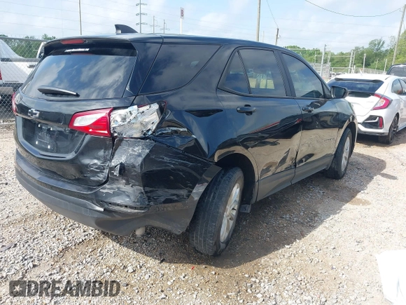 2020 Chevrolet Equinox LS with VIN 2GNAXHEV2L6266335, listed as a IAAI auction lot 41884385 with 85,441 mi miles. Bid and sale history available at carsss.com. Image 4.