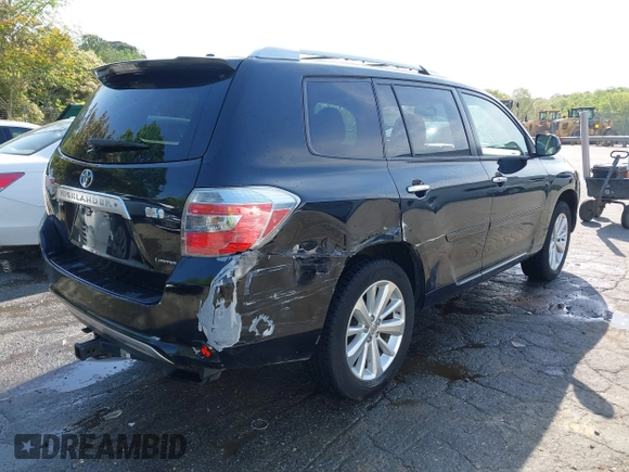 2009 Toyota Highlander Hybrid Limited with VIN JTEEW44AX92032627, listed as a IAAI auction lot 42029226 with 255,012 mi miles. Bid and sale history available at carsss.com. Image 4.