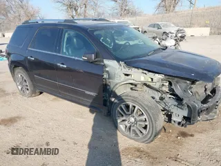 2013 GMC Acadia Denali with VIN 1GKKVTKDXDJ177445, listed as a IAAI auction lot 40875476 with 150,143 mi miles. Bid and sale history available at carsss.com. Image 1.