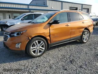 2018 Chevrolet Equinox Premier with VIN 2GNAXMEV1J6114231, listed as a Copart auction lot 48821445 with 137,799 mi miles and Salvage Title. Bid and sale history available at carsss.com. Image 1.