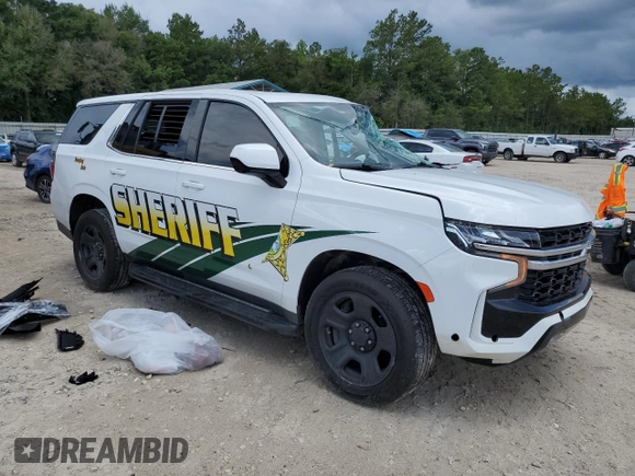 2023 Chevrolet Tahoe Commercial with VIN 1GNSCLED3PR287571, listed as a Copart auction lot 57017855 with 49,620 mi miles and Non repairable. Bid and sale history available at DreamBid. Image 4.