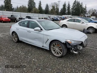 2019 Genesis G70 Advanced with VIN KMTG34LA5KU026138, listed as a Copart auction lot 81159054 with 99,964 mi miles and Salvage Title. Bid and sale history available at DreamBid. Image 4.
