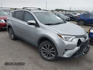 2017 Toyota RAV4 Limited with VIN 2T3YFREV0HW362718, listed as a IAAI auction lot 41599238 with 92,704 mi miles. Bid and sale history available at carsss.com. Image 1.