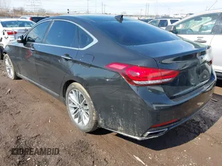 2017 Genesis G80 3.8L with VIN KMHGN4JEXHU178323, listed as a IAAI auction lot 41678966 with 63,268 mi miles. Bid and sale history available at carsss.com. Image 3.