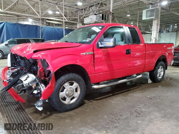 2010 Ford F-150 XL with VIN 1FTEX1E83AFC42916, listed as a Copart auction lot 50404535 with 130,903 mi miles and Salvage Title. Bid and sale history available at carsss.com. Image 1.