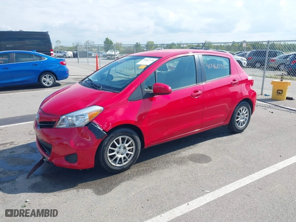 2014 Toyota Yaris L with VIN JTDKTUD36ED592371, listed as a IAAI auction lot 40461730 with 164,423 mi miles. Bid and sale history available at carsss.com. Image 17.