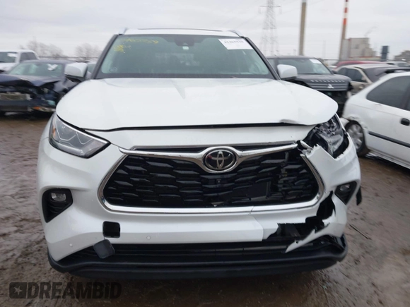 2023 Toyota Highlander L with VIN 5TDKDRBH3PS007987, listed as a IAAI auction lot 41465939 with 17,011 mi miles and . Bid and sale history available at DreamBid. Image 12.
